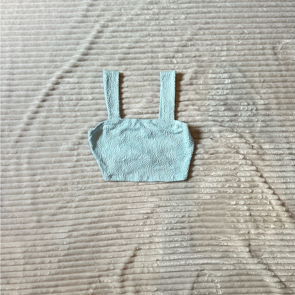 Altar'd State Light Blue Textured Tank Top